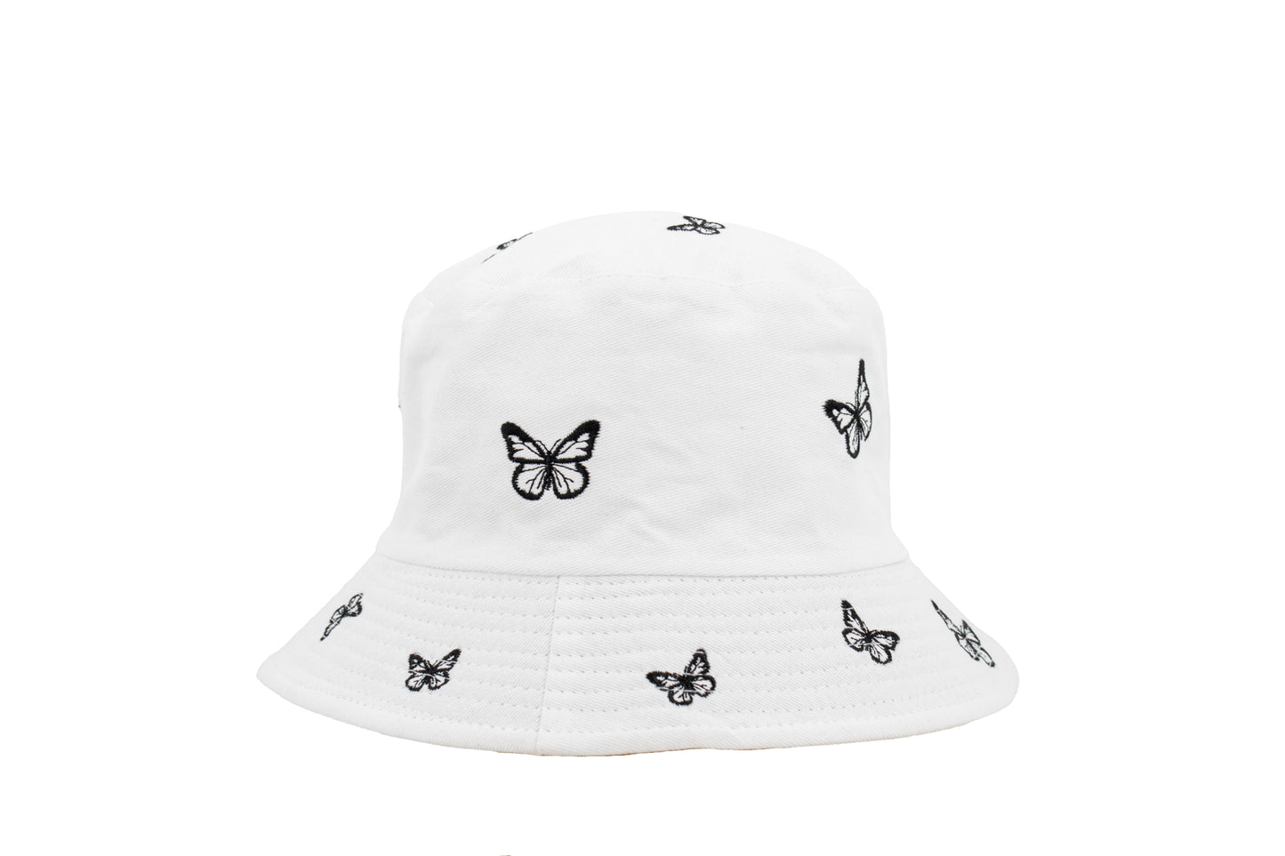 BUCKET HAT WITH BUTTERFLIES