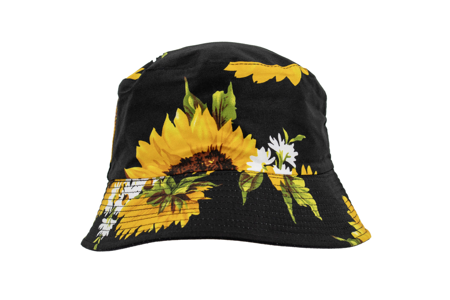 BUCKET HAT WITH SUNFLOWER PRINT