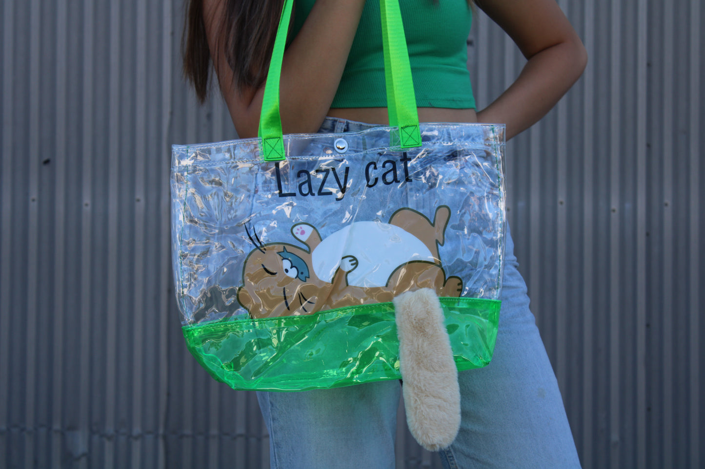 TOTE BAG WITH CAT DESIGN