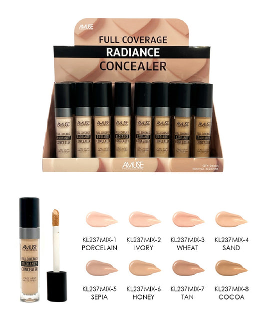 FULL COVERAGE RADIANCE CONCEALER BOX WITH  24 PIECES