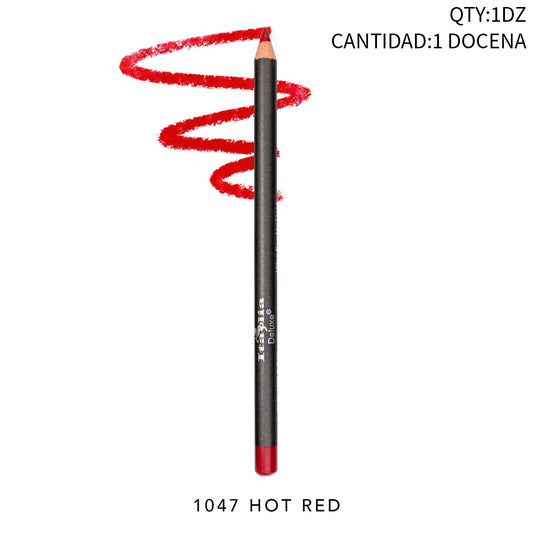 DOZEN ULTRA FINE LIP LINER 1047 HOT RED