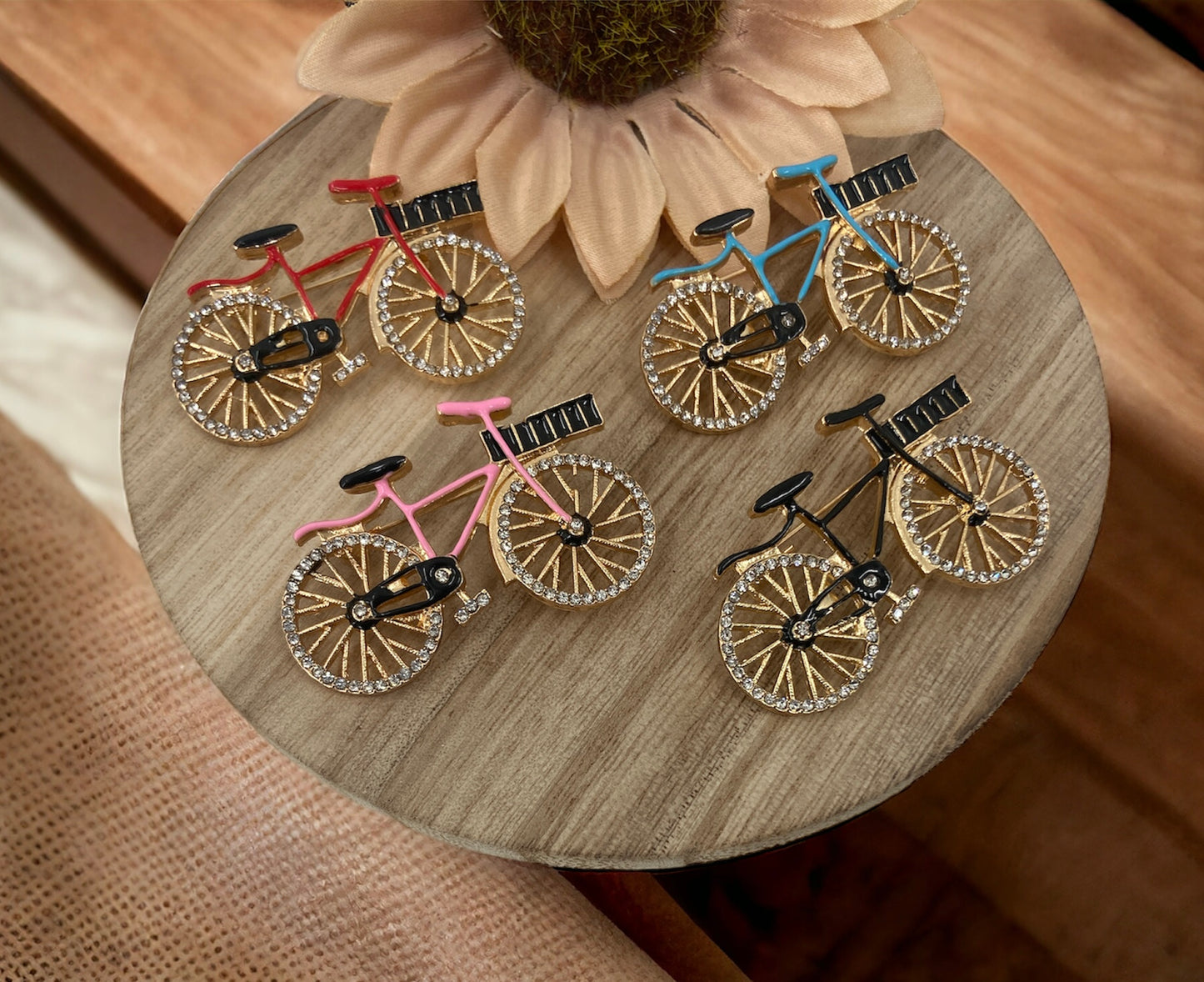 DOZEN BICYCLE BROOCH