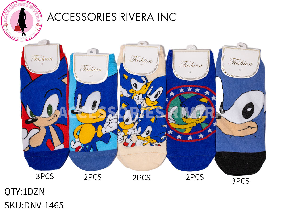 DOZEN BLUE HEDGEHOG SOCK