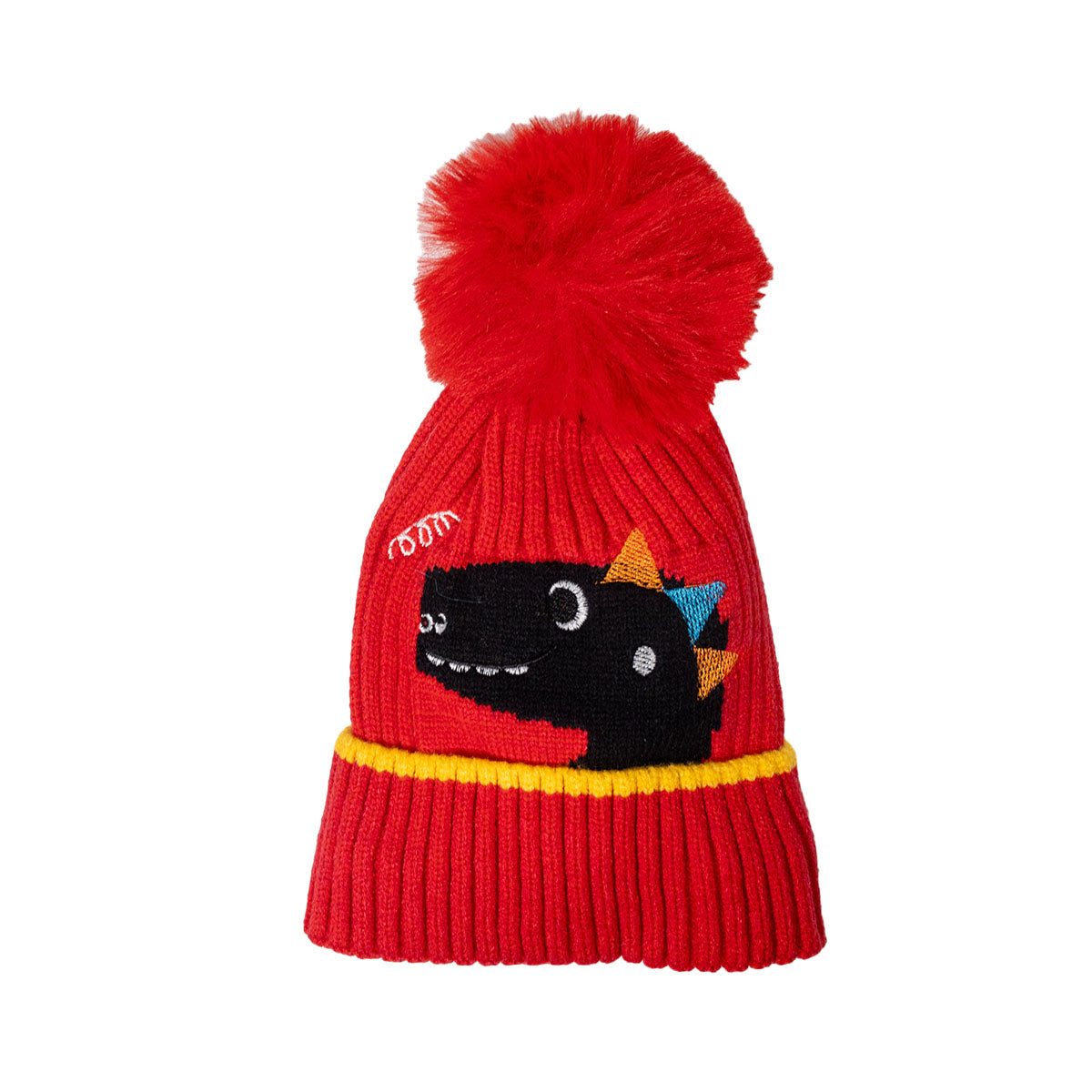 BEANIE WITH DINOSAUR DESIGN