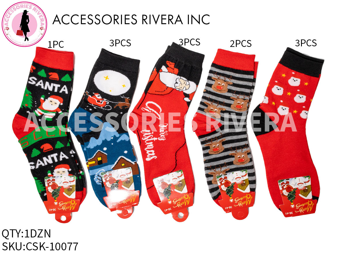 DOZEN SANTA SOCKS