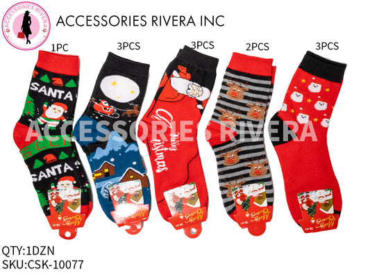 DOZEN SANTA SOCKS