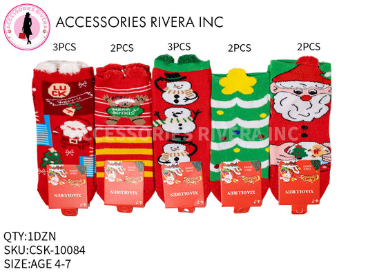 DOZEN HOLIDAY SOCKS 10084