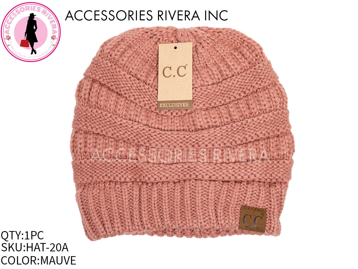 BEANIE C.C MAUVE