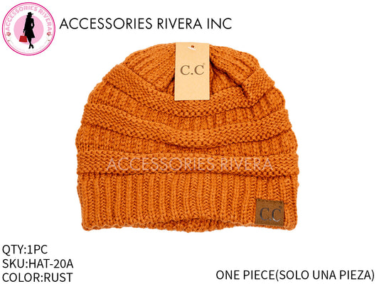 BEANIE C.C RUST