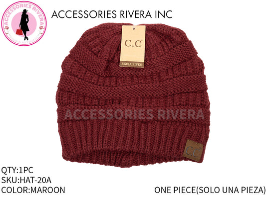 BEANIE C.C MAROON