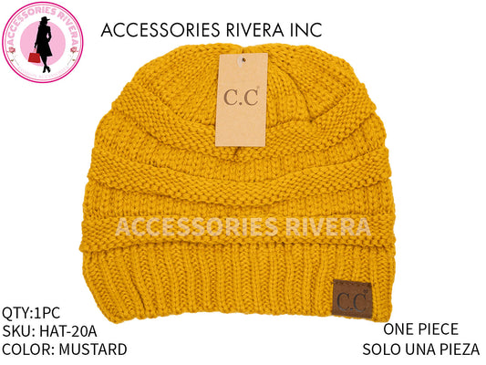 BEANIE C.C MUSTARD 20A