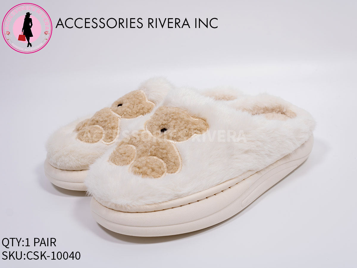 TEDDY BEAR COZY SLIPPER