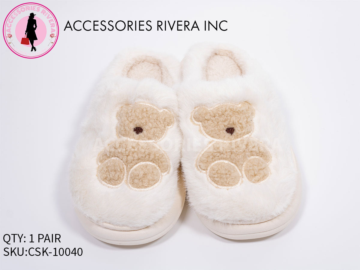 TEDDY BEAR COZY SLIPPER