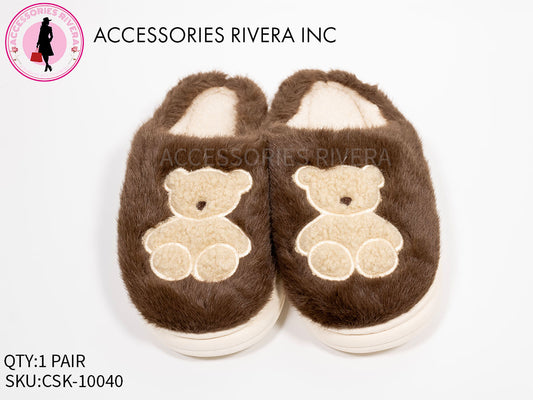 TEDDY BEAR COZY SLIPPER