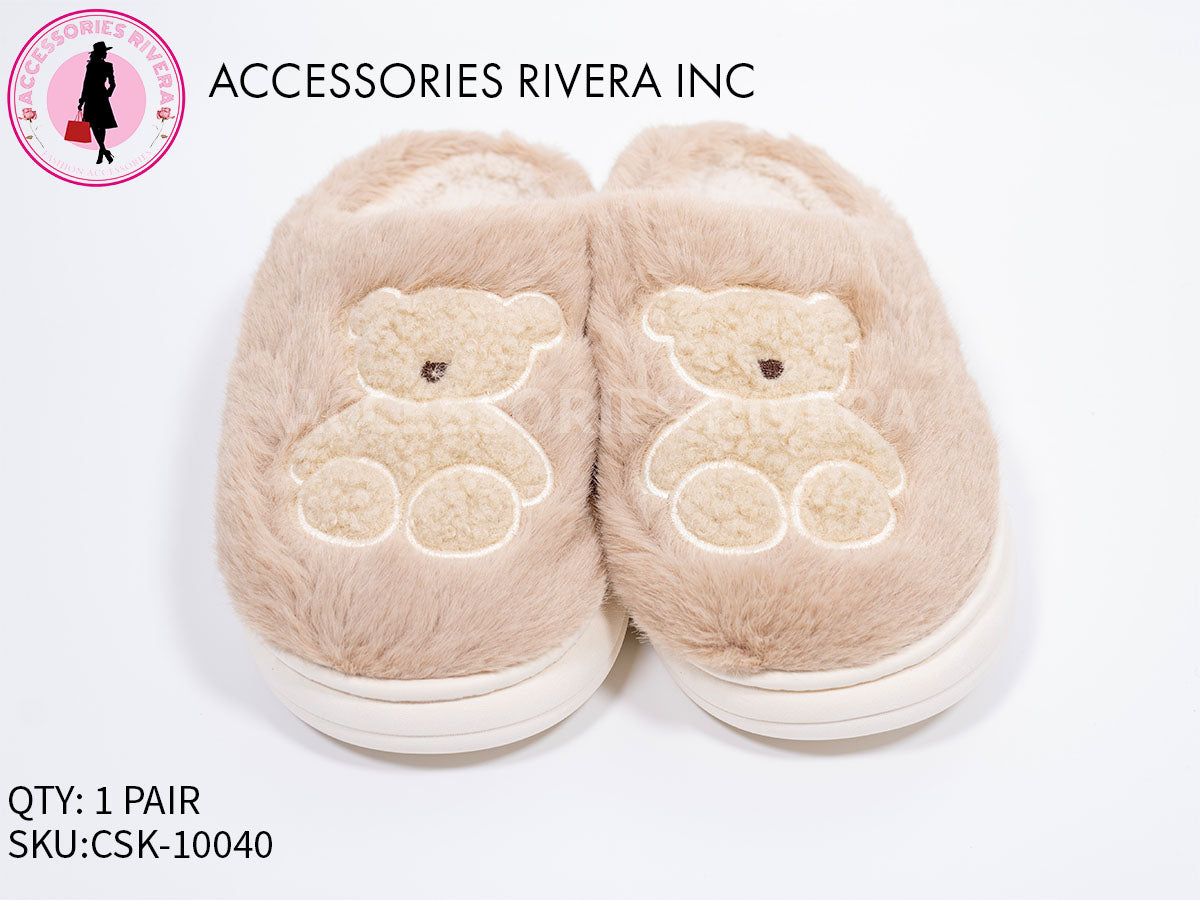 TEDDY BEAR COZY SLIPPER