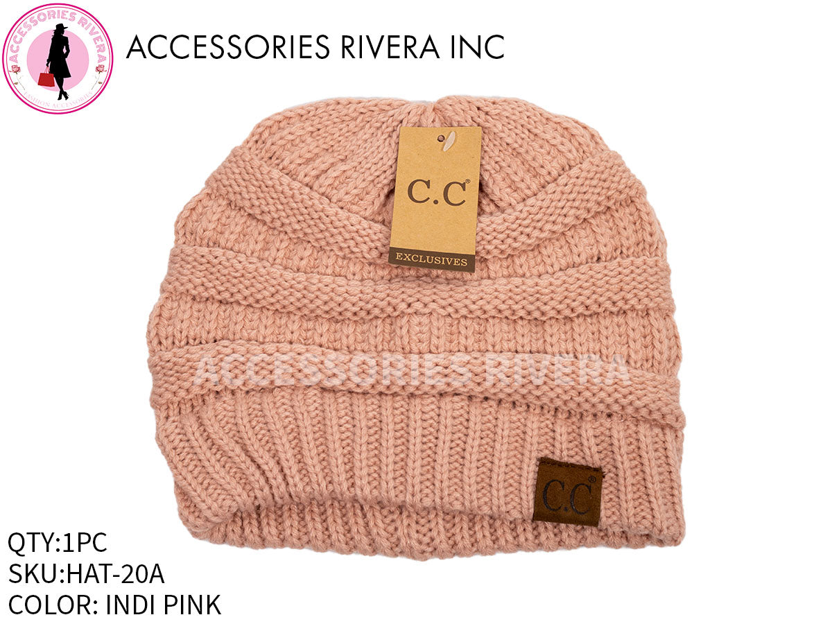 BEANIE C.C INDI PINK 20A