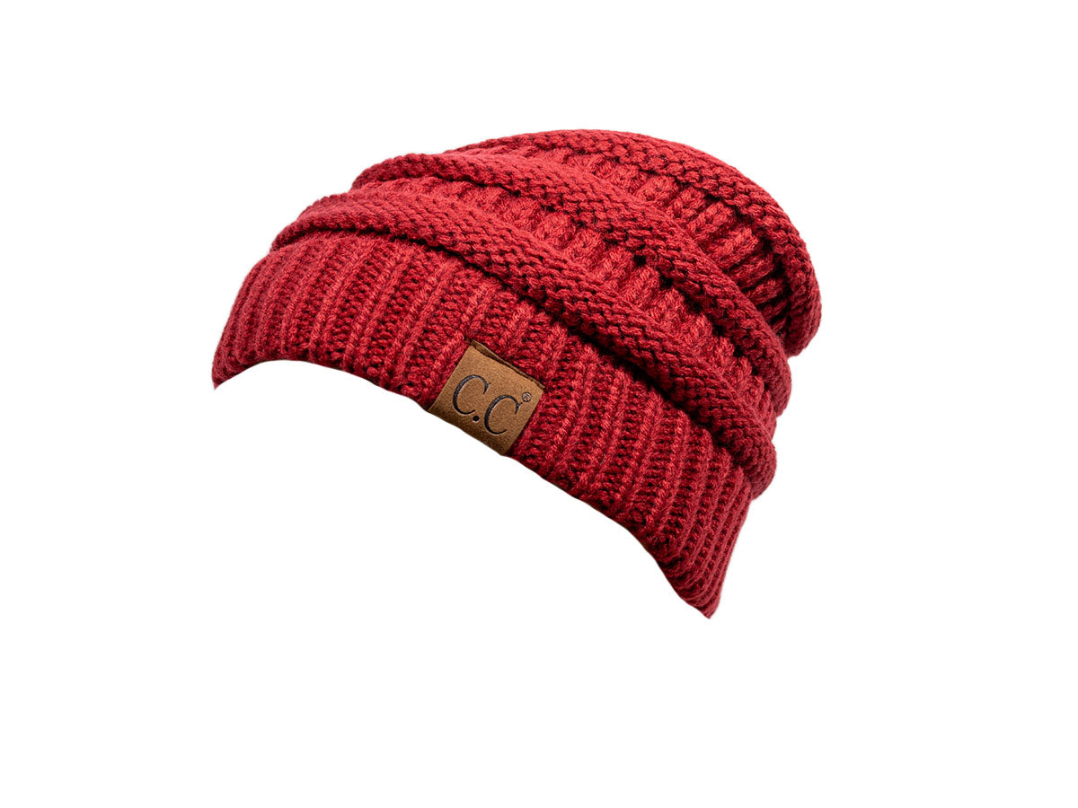 BEANIE C.C BURGUNDY 20A