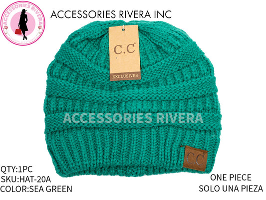 BEANIE C.C SEA GREEN